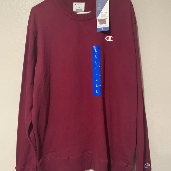 New Champion Sweater Size L Maroon - Picture 1 of 5